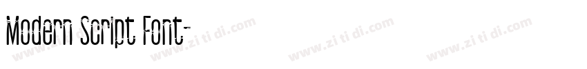Modern Script Font字体转换